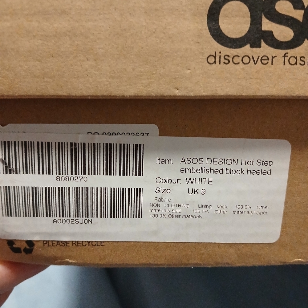 Asos brand NWT  ladies dress heels with silver embellishments.  Size 9 - Picture 8 of 9